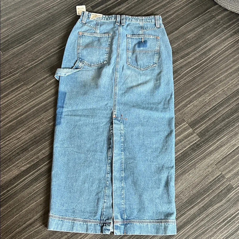 Free People We the Free Fransisco Denim Maxi Skirt